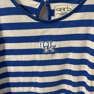 Girls University of Kentucky long sleeved dress size Large 9-10 yrs
